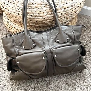 TOSCANI genuine leather Made In Italy shoulder tote bag
